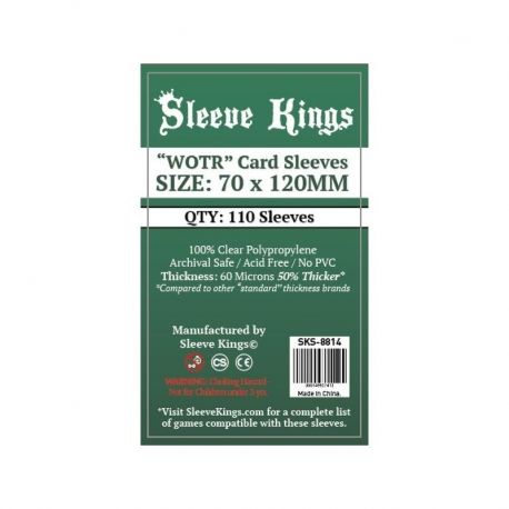 FUNDAS SLEEVE KINGS CARD GAME CARD SLEEVES (70X120MM)