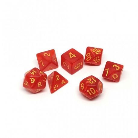 Pack dados rojos marmoleados