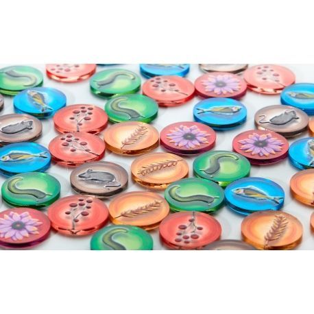 Tokens Acrilicos: Set de Tokens Wingspan + expansions