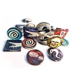 Tokens Acrilicos: Set de Tokens Ark Nova