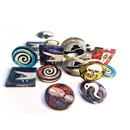 Tokens Acrilicos: Set de Tokens Ark Nova