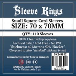 FUNDAS SLEEVE KINGS CARD GAME CARD SLEEVES (70X70MM)