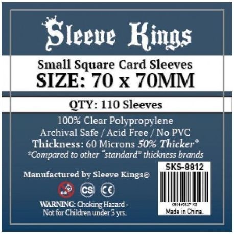 FUNDAS SLEEVE KINGS CARD GAME CARD SLEEVES (70X70MM)