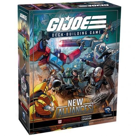 G.I. JOE Deck-Building Game: Expansión New Alliances - A Transformers Crossover + Caja Promo (Castellano)