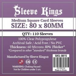 FUNDAS SLEEVE KINGS CARD GAME CARD SLEEVES (80x80MM)