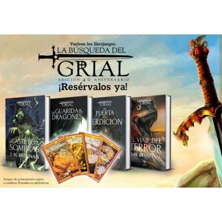 PACK LIBRO LA BUSQUEDA DEL GRIAL 40 ANIVERSARIO EDICIÓN VERKAMI