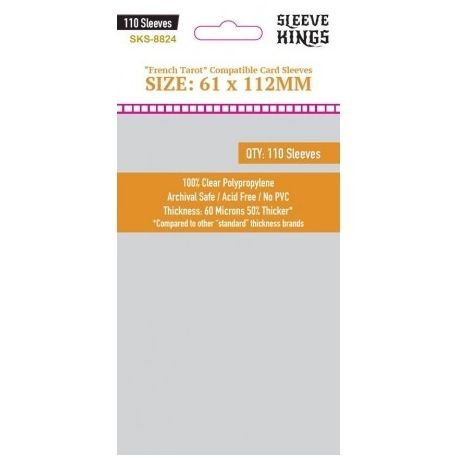 FUNDAS SLEEVE KINGS CARD GAME CARD SLEEVES (61X112MM)