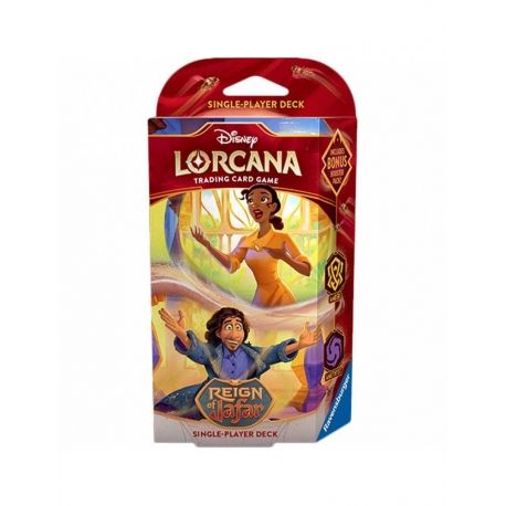DISNEY LORCANA REIGN OF JAFFAR  MULAN/STITCH STARTER DECK: (INGLES)