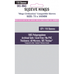 FUNDAS SLEEVE KINGS CARD GAME CARD SLEEVES (75X105)