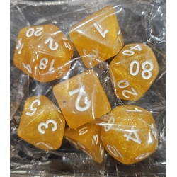Pack dados anaranjados marmoleados