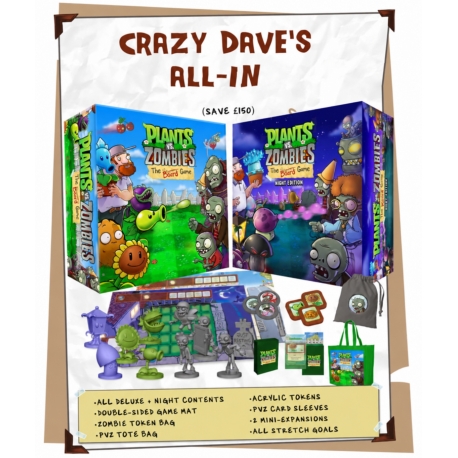 [PRE-ORDER] Plants vs zombies Board Game: Crazy Dave´s All In (Castellano)