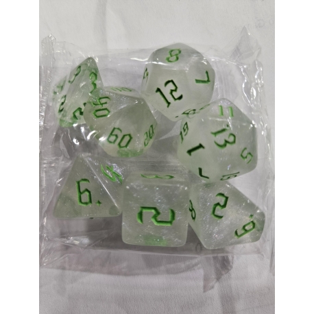 Pack dados opacos diferentes colores en los números